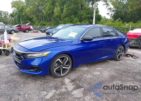 2021 Honda Accord Sport z USA, uszkodzony, nr VIN 1HGCV1F37MA085779